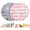 OPEYATOYS 2 confezioni di tappetini impermeabili per box di svezzamento assorbenti per addestramento cuccioli per cani di razza e gatti Protezione per letti per animali domestici rotondi Tappetino per