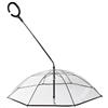 Generic ombrelloper cani - Copertura impermeabile da 64 cm, tettuccio in TPU, protezione antipioggia, manico regolabile con tracolla | ombrelloleggero per cani di piccola taglia e gatti, per passeggiate all