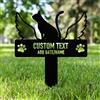 AGEUIRPOD Targa Commemorativa Personalizzata in Metallo per Animali Domestici con Testo/ Nome/Data, Commemorativo per Cani Defunti, Lapide Personalizzata per Cane Gatto, Giardino DecorazioneTombale Animali