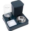 Generic Set di dispenser automatico di cibo e acqua per gatti, bottiglia portatile antiscivolo per bevande | Fornitura per animali domestici di taglia piccola, media e grande, che perde e facile da riempire
