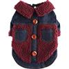 POPETPOP Giacca Elegante per Cani Vestiti Invernali per Cani Abbigliamento Caldo Antivento Cappottino Invernale