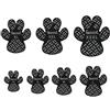Generic Confezione da 4 cuscinetti antiscivolo per zampe di cane, adesivi protettivi per pavimenti duri (nero, XS)