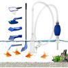BASTOUR Cambia Acqua per Acquari Detergente per Ghiaia per Acquari Pompe A Sifone con Filtri A Ghiaia Sifone per la Pulizia Dell'acquario 5 in 1 Rimozione Alghe per Acquario per Cambi dacqua e Pulizia