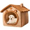 Wezalget Cuccia per cani da interno, cuccia invernale in peluche per animali domestici, con fondo antiscivolo, per animali di piccola e media taglia, da interno