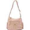 B. Cavalli Borsa a spalla da donna ecopelle Prodotto Vegano 33x25x14 cm BC1346-TAN
