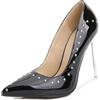HIKKWXVN Scarpe Eleganti da Donna a Punta da 12 cm con Tacco a Spillo Décolleté per Feste da Sera, Tacchi Alti Eleganti per Eventi per Feste da Donna,Rosa,37 EU