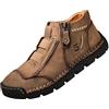 IQYU Scarpe Per Sperone Calcaneare Uomo Scarpe da Uomo Jan British Grande Casual Uomini Fatti A Mano Commercio Estero Cerniera Scarpe Sportive Uomo 42 Nuovo Camp Scarpe Uomo 46, cachi, 41 EU Larga