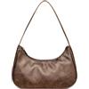 Afashor Borse a tracolla da donna in pelle vegana Hobo Sling Tote borsa retrò pochette con chiusura a cerniera, Bronzo