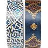 Paperblanks - Granada Turquoise/Safavid Indigo - Pack of Rolls of Washi Tape: Two Iconic Paperblanks designs per set, Metallic foil pattern, 15mm wide x 10 metres long