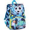 SJ GANG STYLE JAM GANG Zaino Scuola Estensibile GLOWGAME, Celeste, 24L, Zip Laterali, Applicazione luminosa che cambia colore al tocco, Tasca frontale, Tasca portaborraccia, Scuola elementare, Bambino