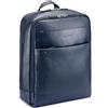 Roncato ALASKA Zaino in pelle porta PC 15.6-42x33x13 cm - Blu Navy
