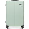 WITTCHEN Stripes Line Valigia grande (XL) | 76,5 × 50 × 29 cm (96 L), ABS rigido, 4 ruote 360° e lucchetto a combinazione | Trolley grande formato XL, Ryanair/ITA Airways - Colore: Verde menta
