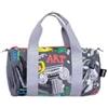 LOQI Classic Art Riciclato Medium Weekender, argento, m, Tasca per documento d'identità
