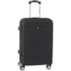 CAT Alexa - Valigia rigida per trolley in ABS, TSA, colore nero, misura 20, 24, 28, Nero , 20 / 39L, valigia, trolley