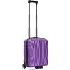 R.Leone Valigia 45x36x20 cm Easyjet Trolley Bagaglio a Mano 2 Ruota in ABS 20374ES (45x36x20cm 2Ruota, Viola)