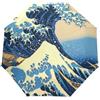 Niigeu Anime La Grande Onda Kanagawa Ombrello Pieghevole Automatico Ombrelli Antivento Protezione UV da Viaggio per Bambini Ragazzi Ragazze