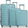 Franky Articolo Londra, verde menta, Set, Trolley rigido con ruote doppie