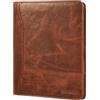 STILORD 'Wesley' Elegante Cartella Portadocumenti A4 Pelle Cognac Cartellina Porta Documenti Cuoio Autentico con Multi Tasca per Tablet da 13 Pollici per Riunioni