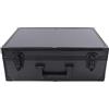 Kazafa Grande scatola cosmetica organizer con specchio a LED, porta di ricarica USB e divisori regolabili, valigetta portatile per trucchi professionali e viaggi, Nero , 42 x 30 x 15 cm