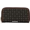 Pollini Donna Portafoglio Con Zip TE9002PP02Q11 Pvc Marrone Taglia Unica