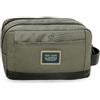 Pepe Jeans Leighton - Beauty case a due scomparti, adattabile, taglia unica, Verde, Taglia unica, Beauty case a due scomparti adattabile
