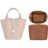 XIAOYIBAIHUOUK Organizer per borsa in nylon, inserto portaoggetti per borsa Hermes Picotin18/22(Brown,Picotin 22)