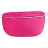SUPERFLYBAGS Marsupio Donna In Vera Pelle Dollaro Marsupio Da Viaggio Donna 25X15X6 Cm Con Tracolla Regolabile Marsupio Elegante Made In Italy Con Chiusura Zip Inserti In Metallo (FUCSIA)