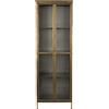 Dutch Bone DutchBone Armadietto Credenza Gertlush Oro - Vetrina Vintage in Ferro e Vetro