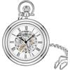 Stuhrling Original Special Reserve Montres de Poche Vintage Orologio da Polso, Display Analogico, Uomo, Cinturino in Acciaio Inossidabile, Argento
