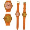 BLUSUPERSHOP 1 OROLOGIO PER DETENUTO, DIETRO TRASPARENTE IDONEO CARCERE AMMESSO PENITENZIARIO, BIANCO NERO ROSSO ARANCIO ROSA E BATTERIA SOSTITUTIVA OROLOGIO altro (ARANCIO)