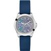 Guess Orologio analogico da donna, blu e argento