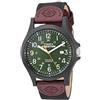 Timex Orologio da uomo Expedition Acadia Full Size, Nero/Marrone/Verde Scuro, TWF3C8430