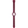HIP HOP Orologio HWU1022 DONNA SPARKLING MANIA quadrante MONO-COLORE BIANCO movimento QUARZO e CINTURINO SILICONE BORDEAUX