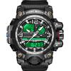 findtime Orologi tattici da uomo militari Reloj Militar Para Hombre Sport Outdoor Impermeabile Digial Allarme Analogico Cronometro Big Face Orologio da polso, Argento, Sportivo