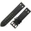ROUREOX Cinturino di'Orologio in Pelle Autentica Fermo in Acciaio Inoxydabile Cinturino di Sostituzione in Pelle di Vacca di'Orologio per HAMILTON H70595593 H70655733