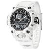 findtime Orologio sportivo digitale da donna, bianco, con sveglia, carillon orario, cronometro illuminato, per attività all'aperto Reloj Militar, bianco, Casual