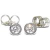 Never say Never Orecchini in oro bianco 18 kt e 0,30 ct di diamanti taglio brillante. pressione