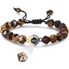 Glooraca Bracciale personalizzato con proiezione di foto per uomo Bracciali personalizzati con immagine all'interno Regali personalizzati per papà marito fidanzato (Style 9)