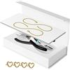 LOVIVER Kit Braccialetto Permanente Bracciale bloccato Fai da Te Regali per Coppie di Moda Creazione di Braccialetti per Compleanno in Spiaggia Matrimonio, 1 Paio d'oro