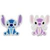 Disney Lilo & Stitch - Orecchini a lobo in argento sterling smaltato, colore: blu e rosa