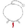 Brosway Bracciale Donna in Acciaio e Cristalli con Simbolo Cornetto | Collezione Chakra - BHKB271