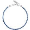 Brosway Bracciale Donna, Bracciale Tennis in Argento e Freedom Blue | Collezione Fancy - FFB105
