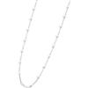 MARLU' COLLANA CON PERLE 3.30MM CATENA LUNGA 90CM ACCIAIO INOSSIDABILE 2CO0066-W (Acciaio)