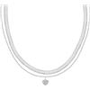 BLUESPIRIT Collana Donna in Acciaio, Cristalli, Collezione Noelie - P.318D10002800