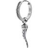 NADIR Mono Orecchino unisex Marlù 33OR0044-N a cerchio con corno pendente