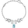 Morellato Bracciale Donna in Acciaio, Cubic Zirconia, Cristalli, Collezione Drops, Cuore, Stella - SCZ1317