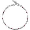 Brosway Bracciale Donna, Bracciale Tennis in Argento e Passion Ruby | Collezione Fancy - FPR131