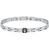 Maserati JEWELS Bracciale Uomo in Acciaio, PVD Nero - JM420ATK04