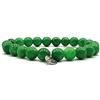 KARDINAL WEIST giada bracciale, perle di gemma, gioielli per uomo e donna, chakra - felicità - salute - yin yang (XL, verde chiaro)
