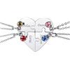 MeMeDIY Collana con Ciondolo A Forma di Puzzle Personalizzato con Nome per Coppie Uomo Donna Incisione per Fidanzato Fidanzata Amanti in Set di Gioielli per La Famiglia Amore Amicizia